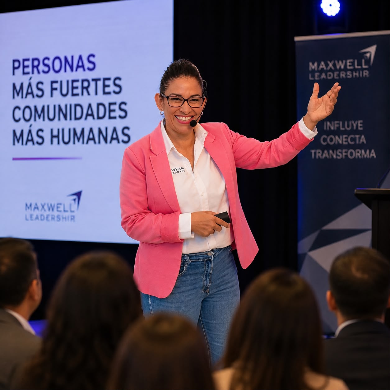 Paola Arreola impartiendo un taller